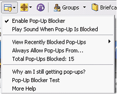 ATT Yahoo_enable popup blocker